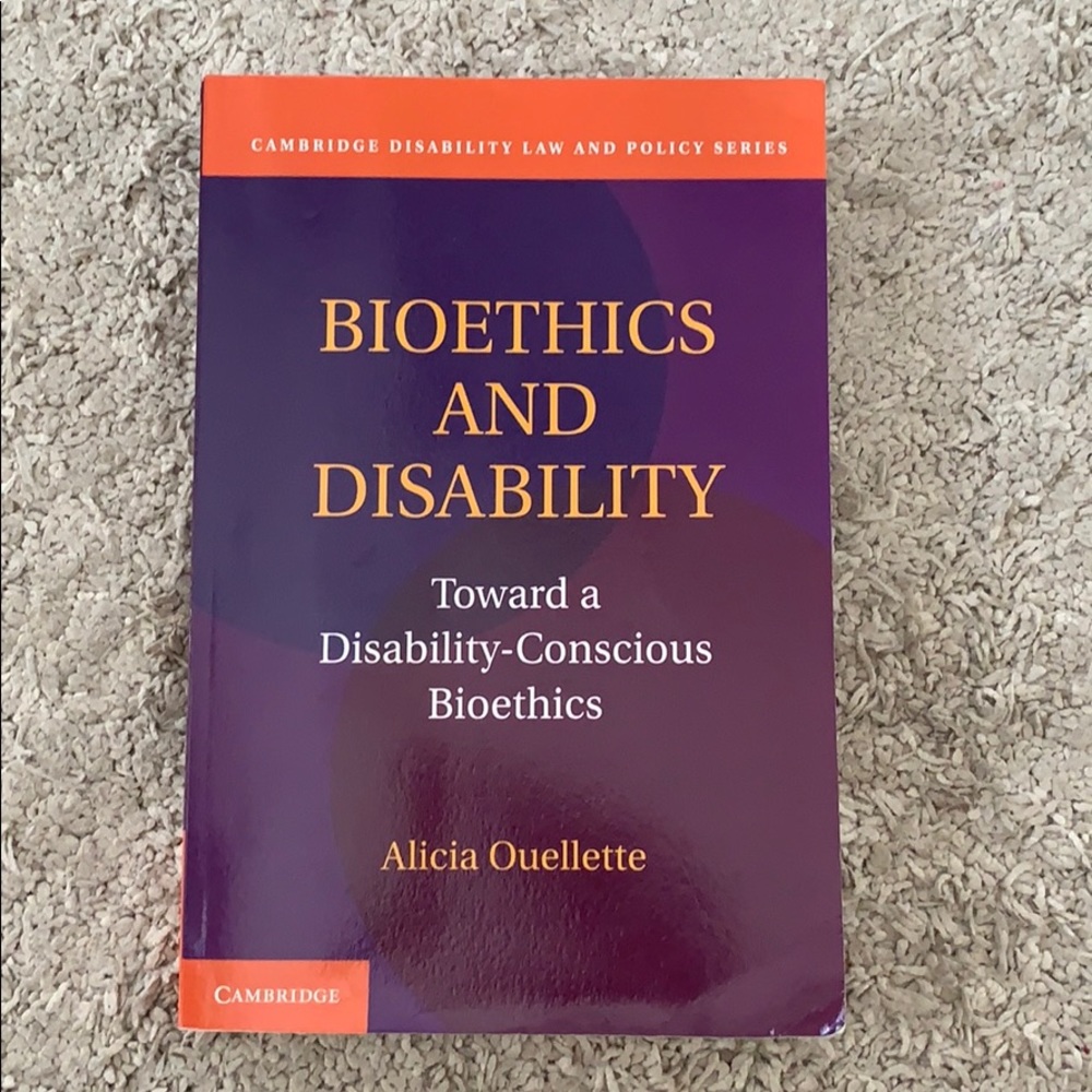 Bioethics and Disability Textbook